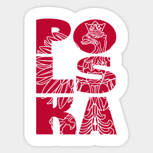 Polska Eagle Polish Heritage Cultural Pride Sticker